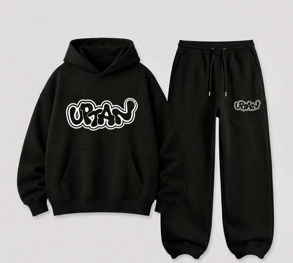 Uptan City Hoodie — Black